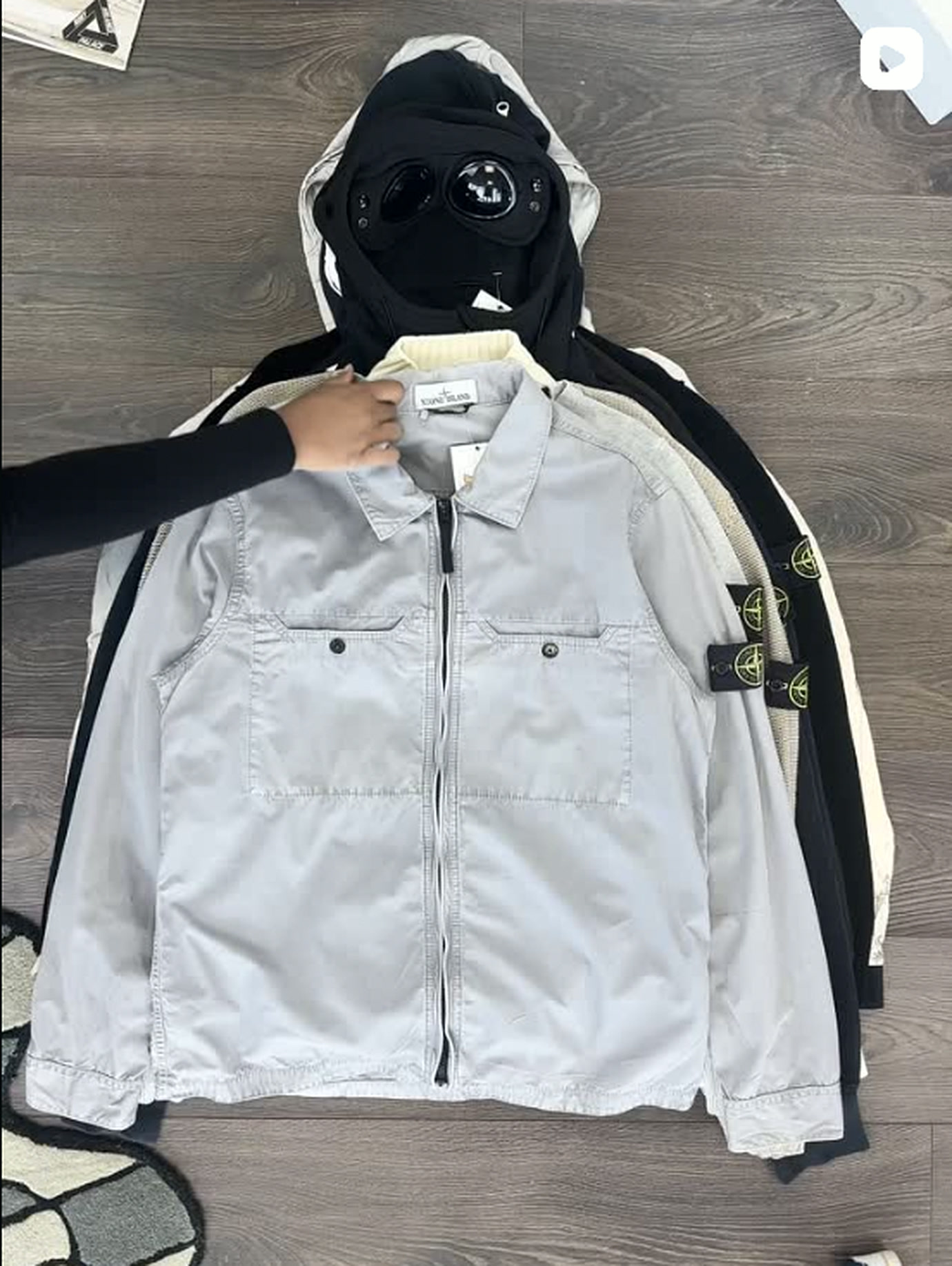 Rick's Retro — Stone Island flat lay